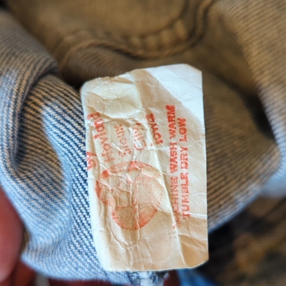 Denim Barn Jacket Vintage By Hovland Sioux Iowa Cowboy Cowgirl y2k Western - Picture 15 of 16